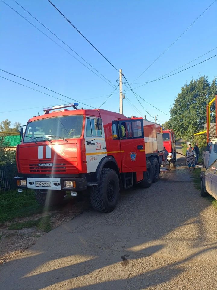В Карабаше Бугульминского района горела баня